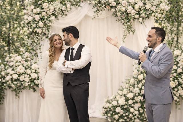 Ceremonia llena de risas