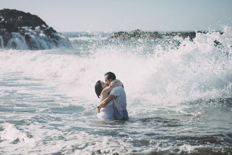 Prebodas en la playa