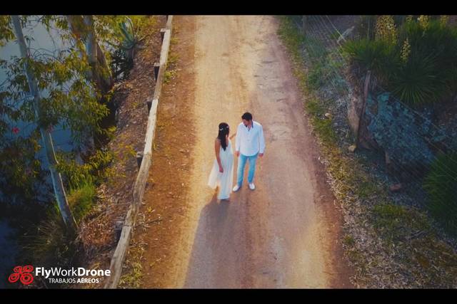 Preboda desde el aire
