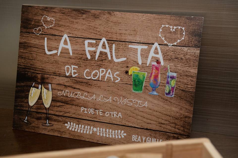 Cartelería personalizada de bodas