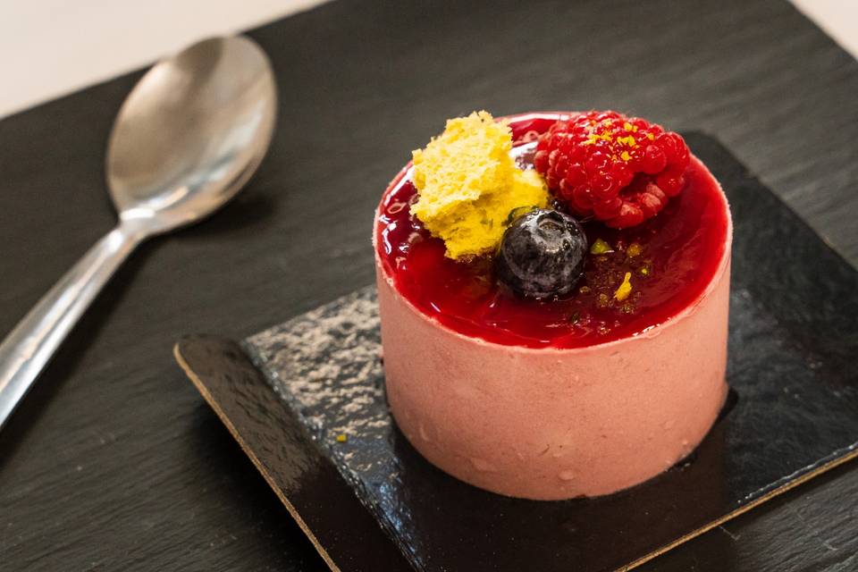 Mousse de frutos rojos