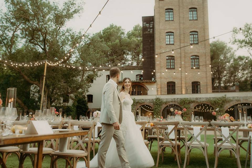 Banquete en el jardin