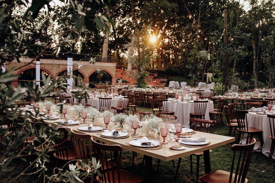 Boda de verano en los jardines