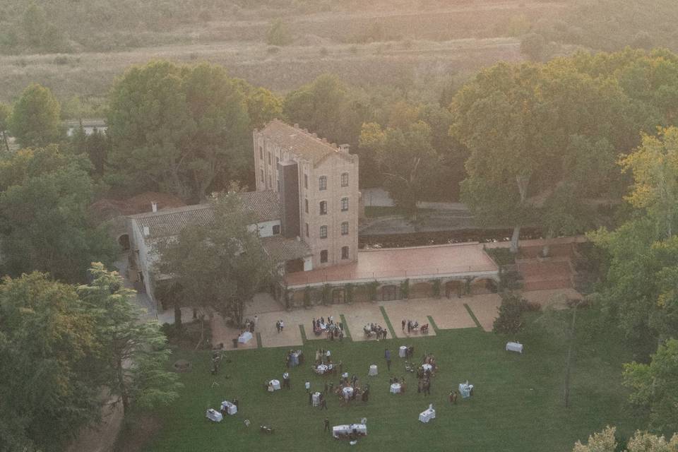 Aperitivo en los jardines