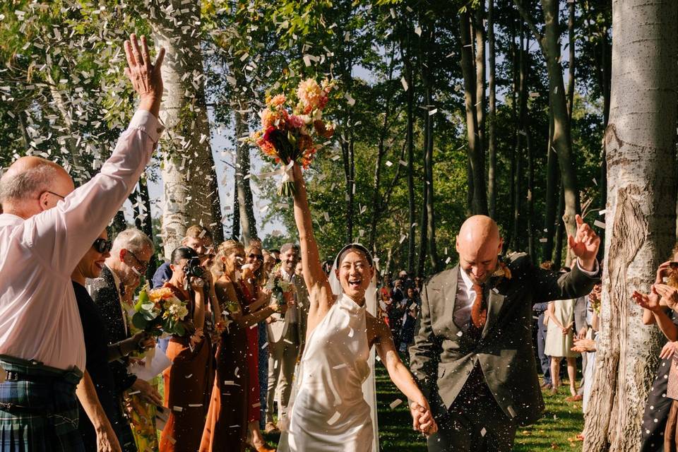 Ceremonia en el bosque