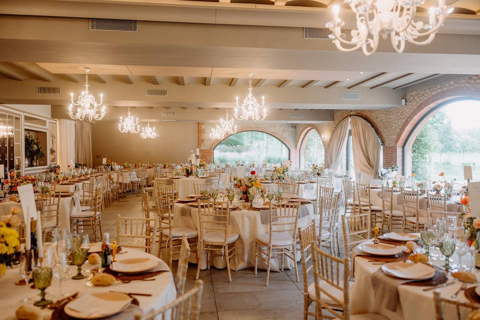 Banquete en el salón principal