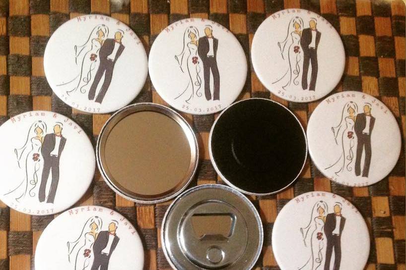 Figuritas de los novios