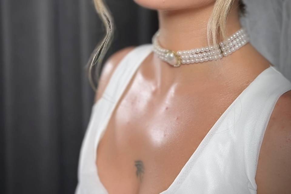 Belleza nupcial elegante