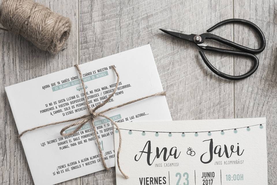 Invitación de boda