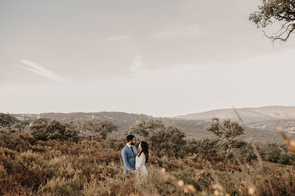 Postboda en el bosque