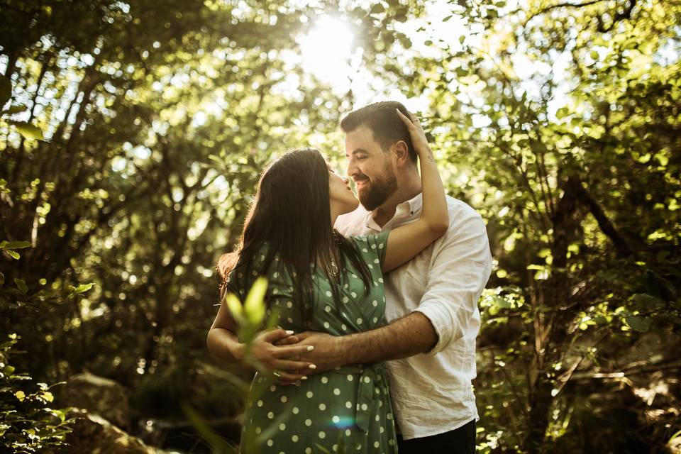 Preboda al atardecer