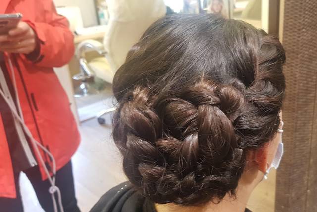 Recogido con trenza