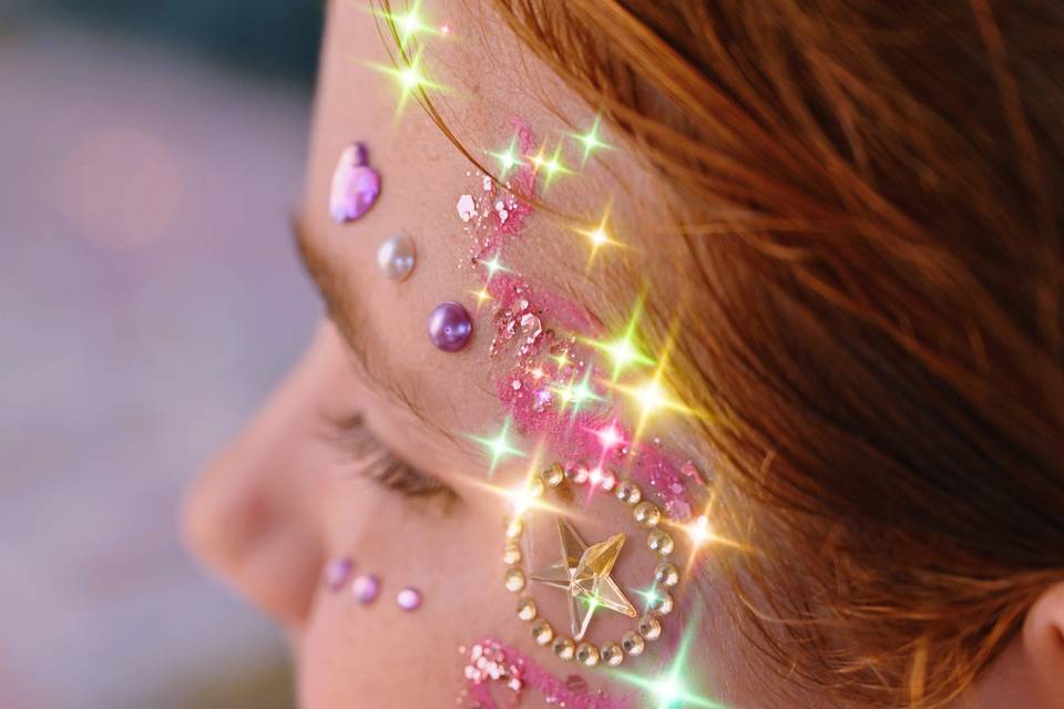 Maquillaje glitter