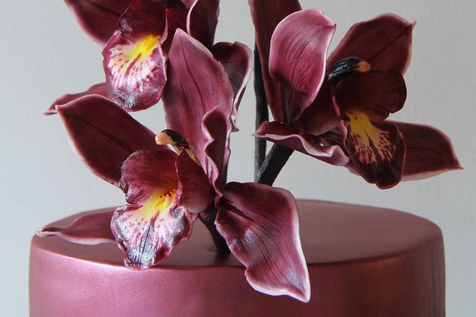 Cymbidium Orchid Cake