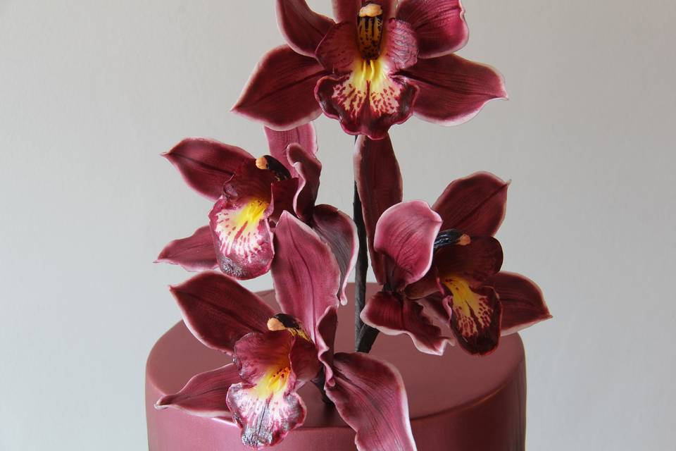 Cymbidium Orchid Cake