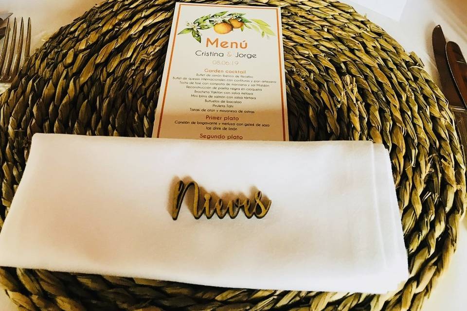Detalle de mesa