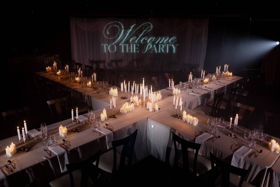 Banquete con mapping
