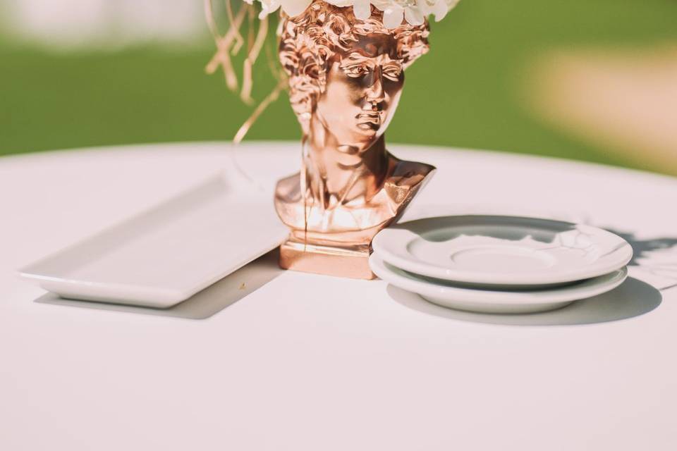Cabeza de david mesa coctel