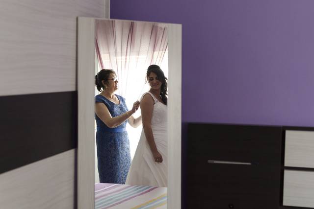 Preparativos de la novia