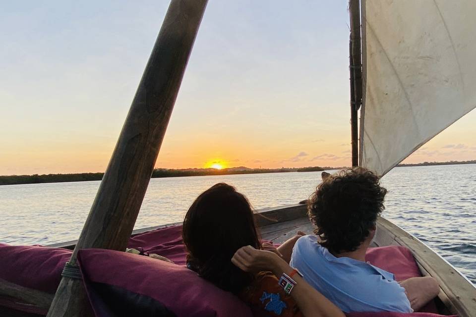 Paseo en veleros en las costas