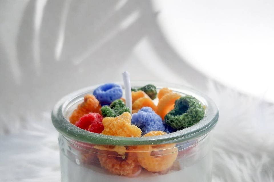 Vela de yogur con cereales