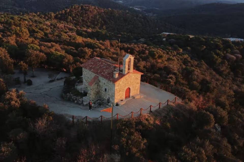 Ermita a vista de drone