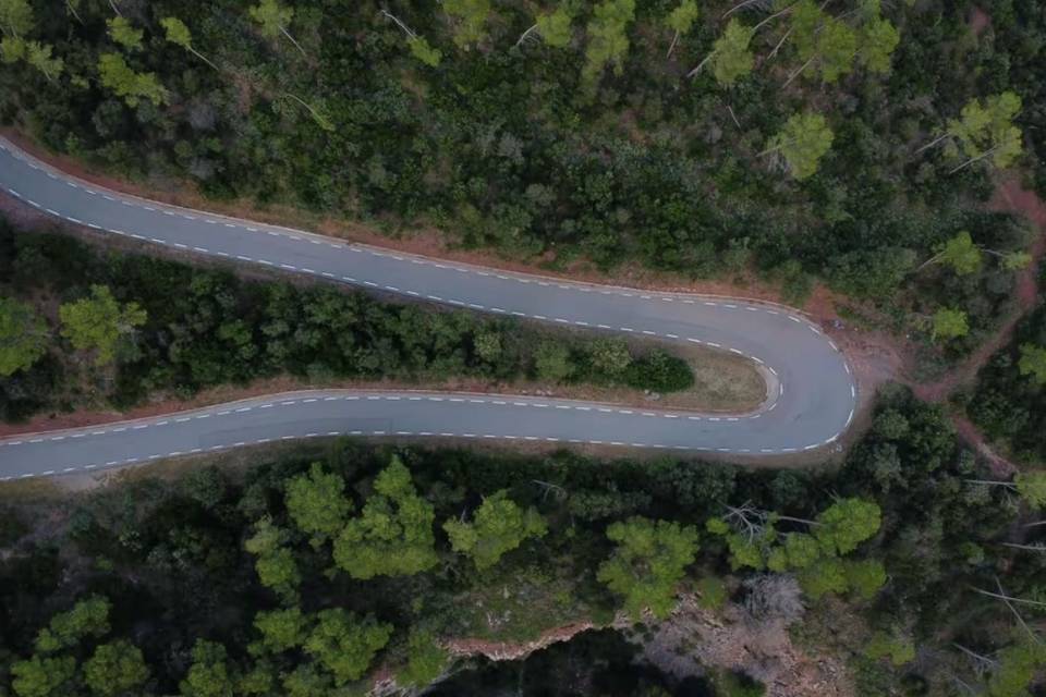 Camino a la ceremonia