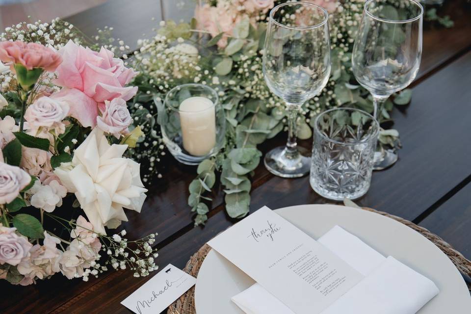 Romantic wedd
