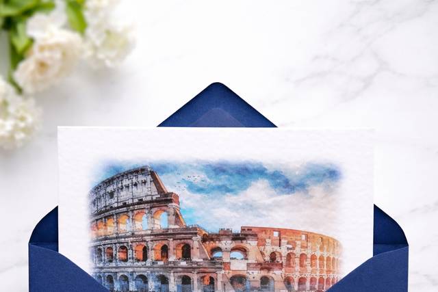 Invitación de papel