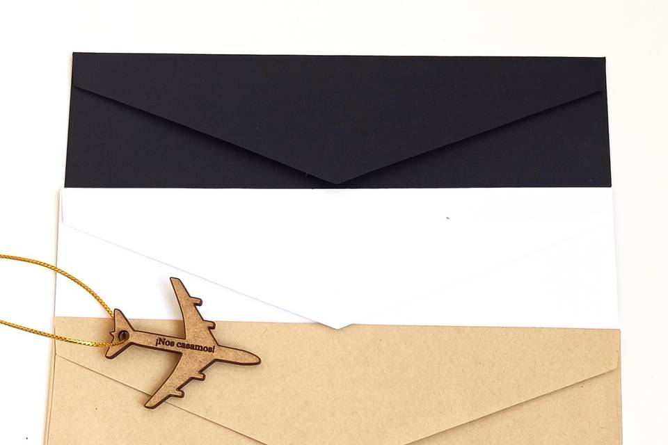 Invitación de madera