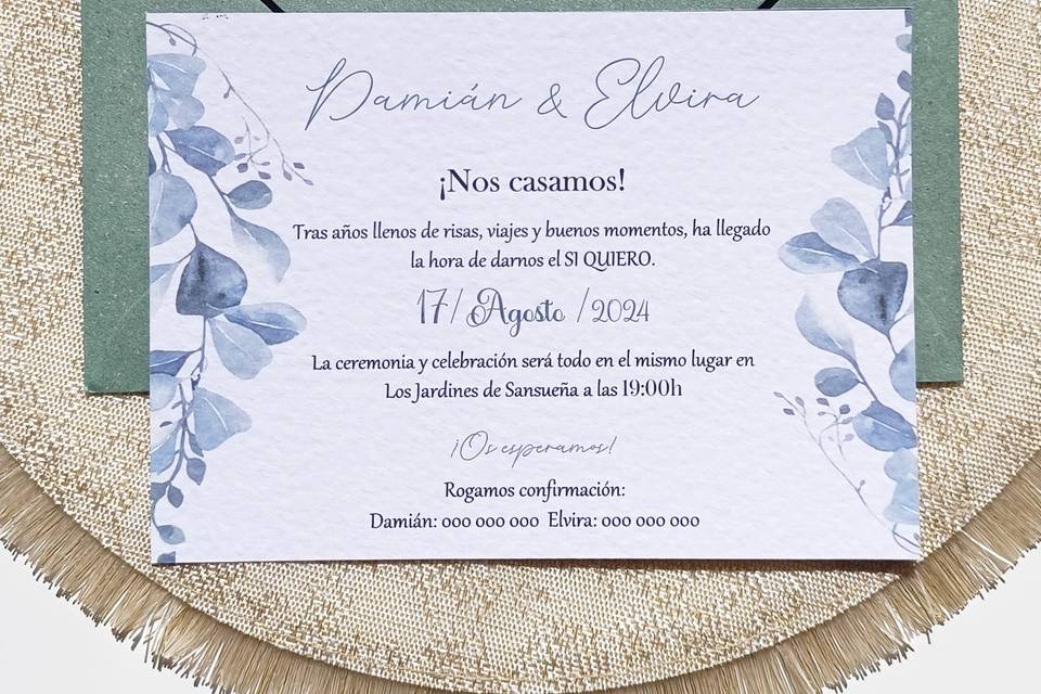 Invitación de boda