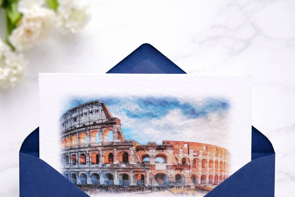 Invitación de papel