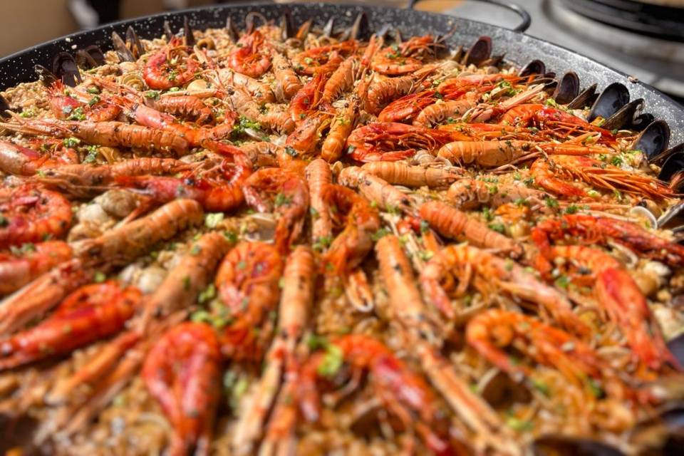 Paella de marisco