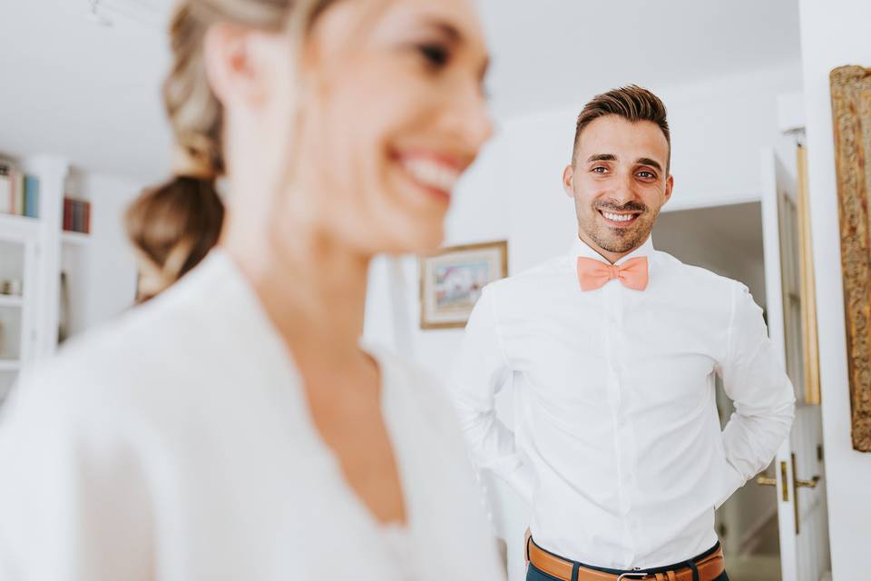 Preparativos de la novia