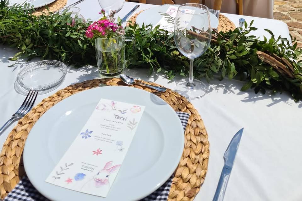 Menú de boda