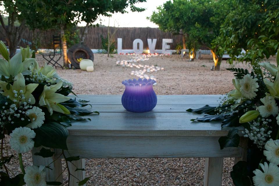 Boda en el jardín