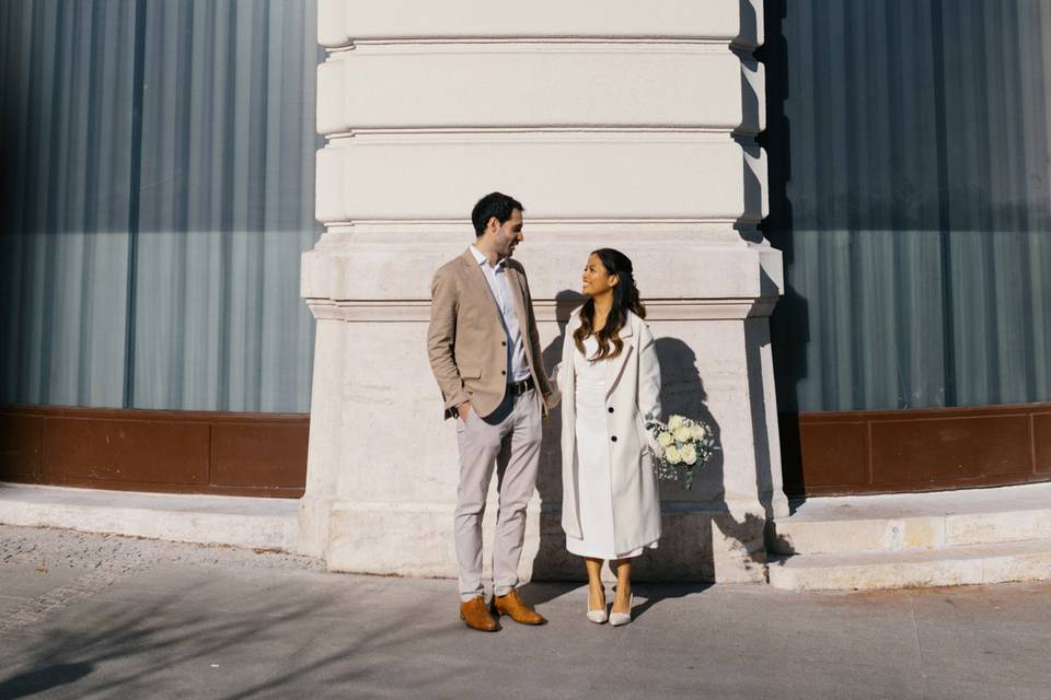 Recién casados en Madrid