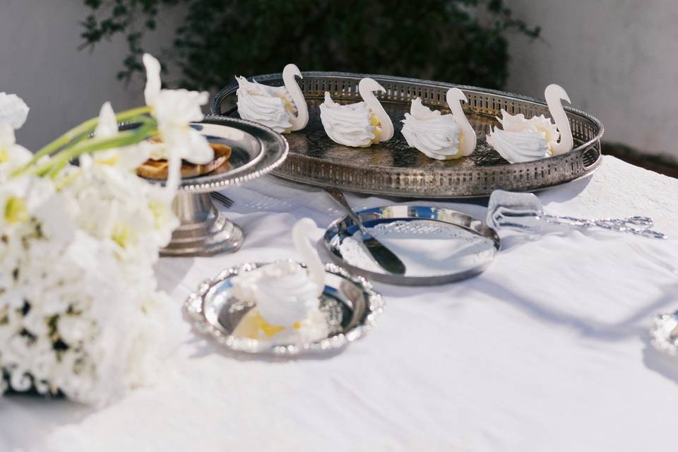 Una mesa elegante