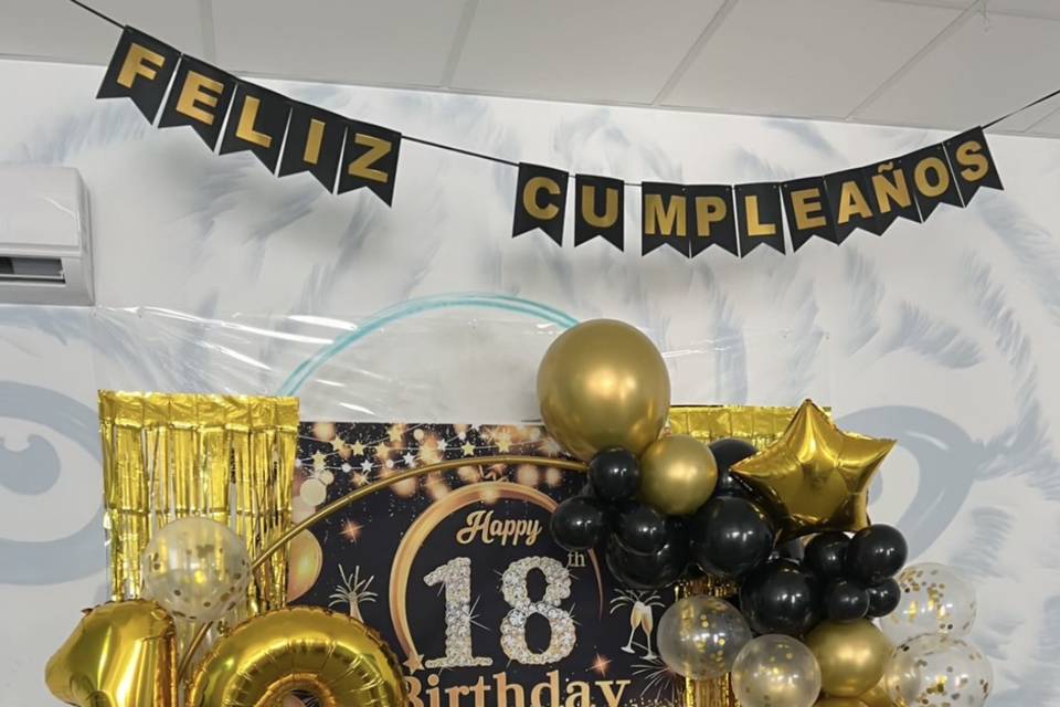 Decoración 18 cumpleaños