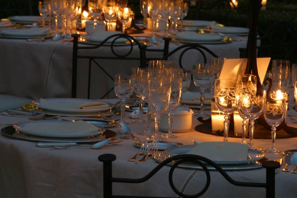 Boda con iluminación