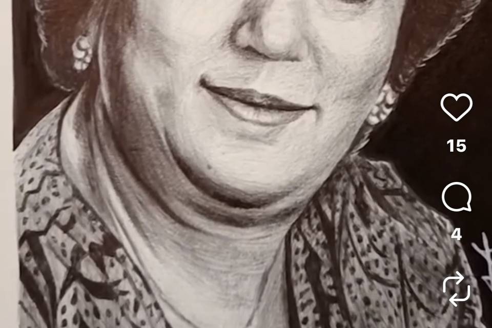 Retrato a boli bic