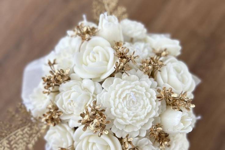 Bouquet de cera centro de mesa