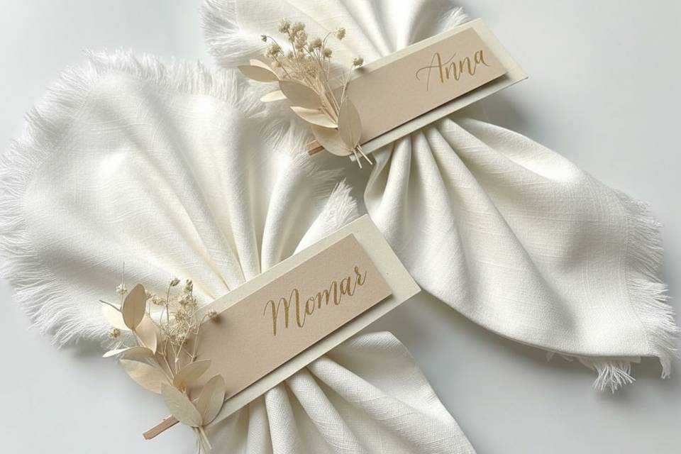 Tarjeta nombres