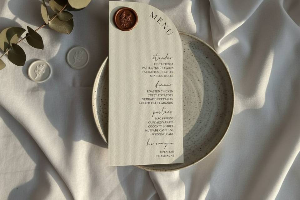Menú Boda