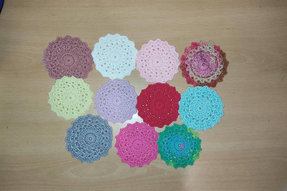 Posavasos en varios colores