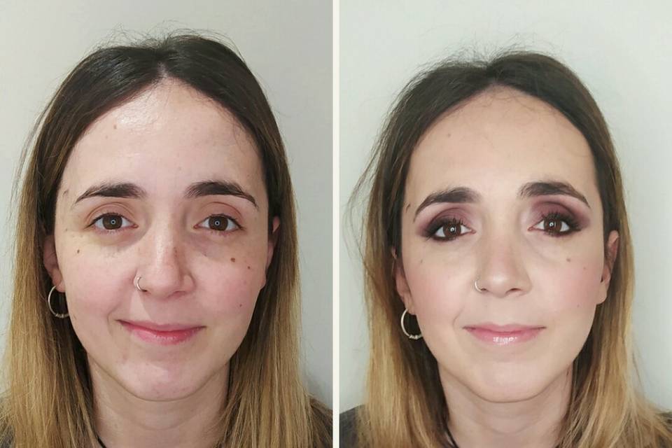 Antes y después maquillaje