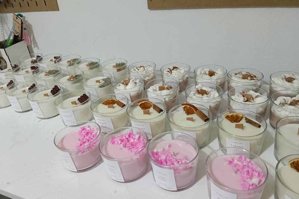 Velas aromáticas personalizada