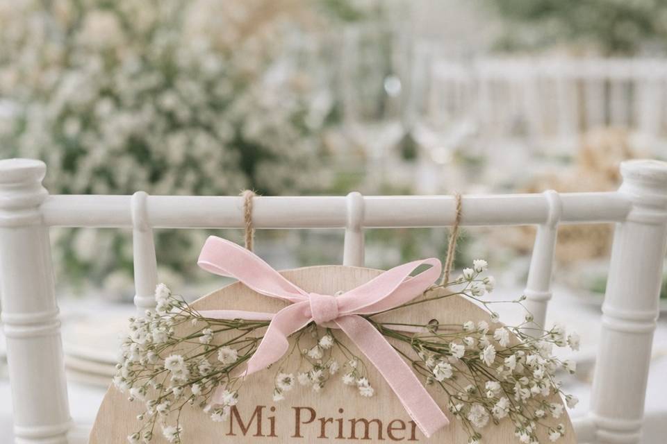 Cartel silla
