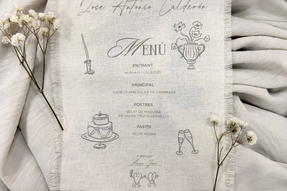 Menú Algodón