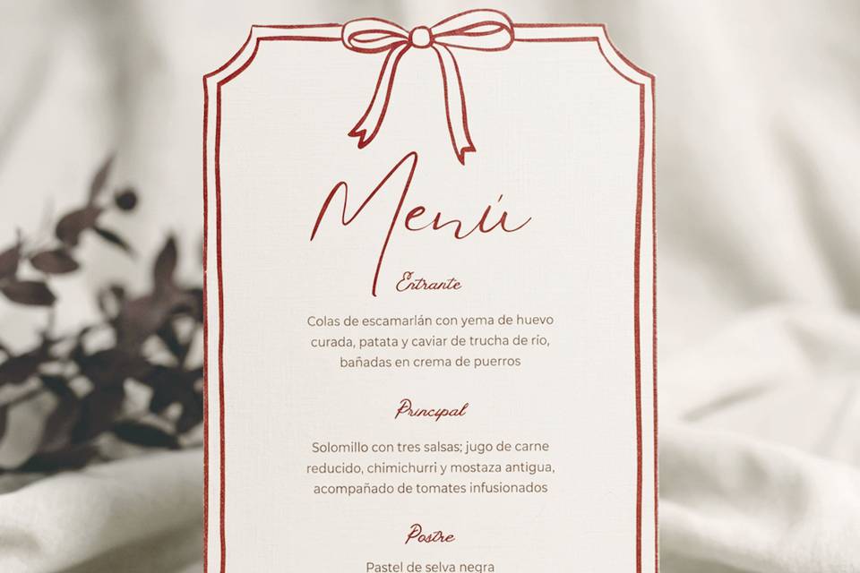 Menú Lazo